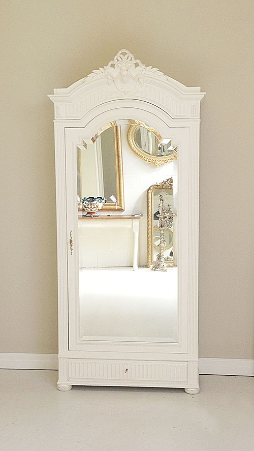 french antique single door armoire